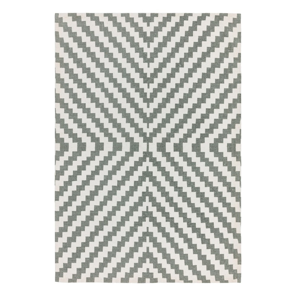 Pilkos ir baltos spalvos kilimas "Asiatic Carpets Geo", 120 x 170 cm