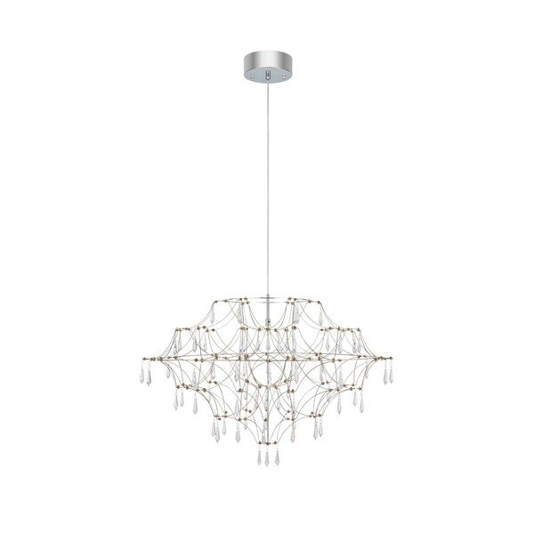 Sidabrinės spalvos kabantis šviestuvas LED ø 80 cm Efesos – Markslöjd