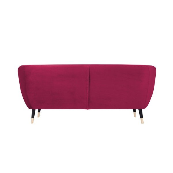 Rožinė sofa su juodomis kojomis Mazzini Sofas Benito, 188 cm-image-4