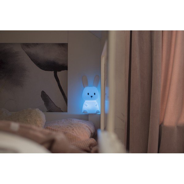 Balta LED vaikų naktinė lemputė Bunny - Star Trading-image-4