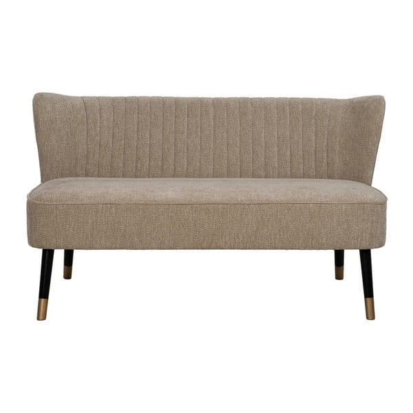 Smėlio spalvos iš šenilinio audinio sofa 134 cm Glam – Ixia
