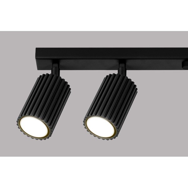 Juodos spalvos taškinis šviestuvas 6,5x117 cm Gleam – Sollux-image-3