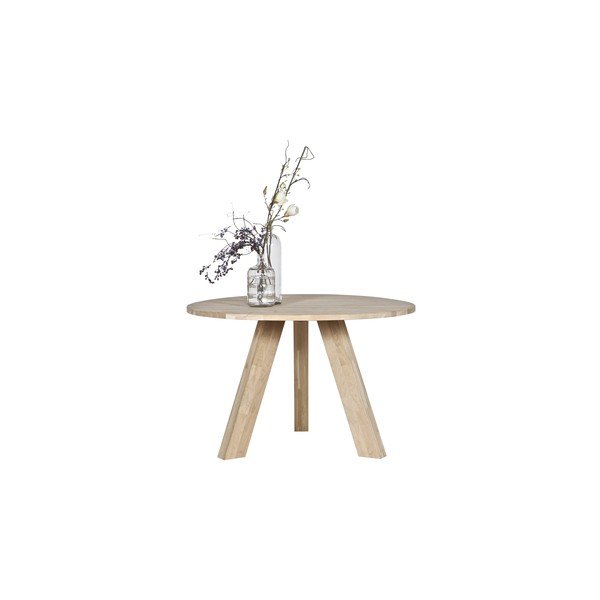 Valgomojo stalas iš ąžuolo medienos WOOOD Rhonda, ø 129 cm-image-1