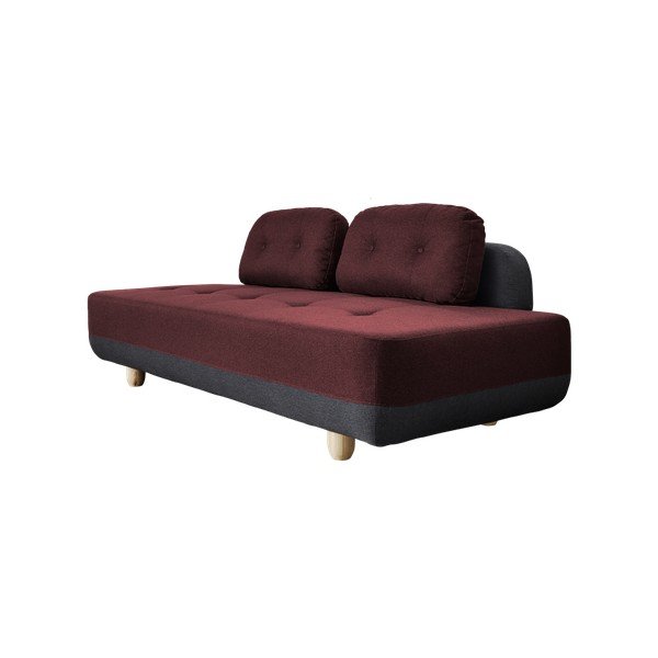 Sofa "Karup Stomp" tamsiai pilka / aistringai raudona-image-2