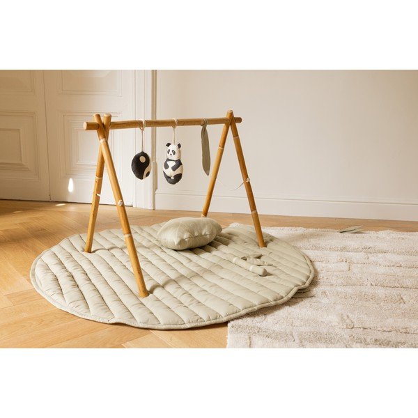 Vaikų žaidimų kilimėlis žalios spalvos/kreminės spalvos Bamboo Leaf – Lorena Canals-image-4