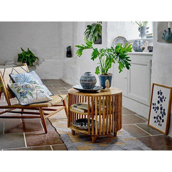 Natūralios spalvos iš mango masyvo apvalios formos kavos staliukas ø 60 cm Sali – Bloomingville-image-4