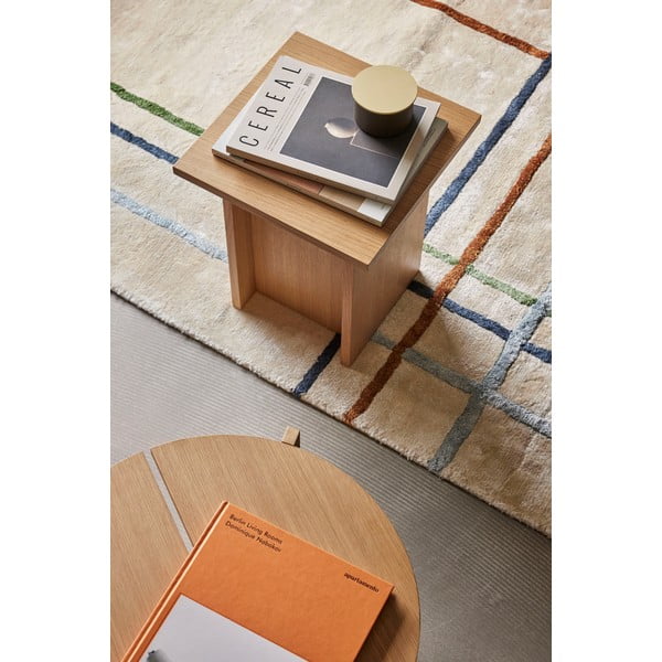 Ąžuolinis sulankstomas stalas 35x35 cm Straight - Hübsch-image-1