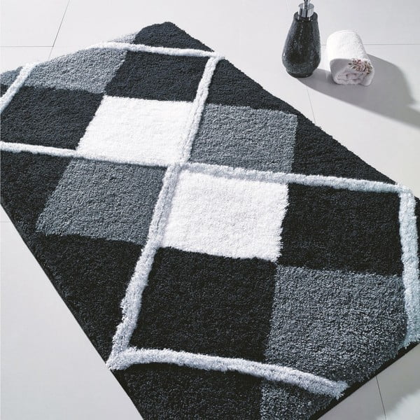 Pilkas vonios kilimėlis "Tuvana", 50 x 60 cm