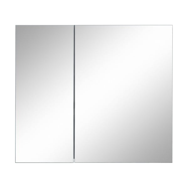 Balta sieninė vonios spintelė su veidrodžiu Støraa Wisla, 80 x 70 cm-image-1