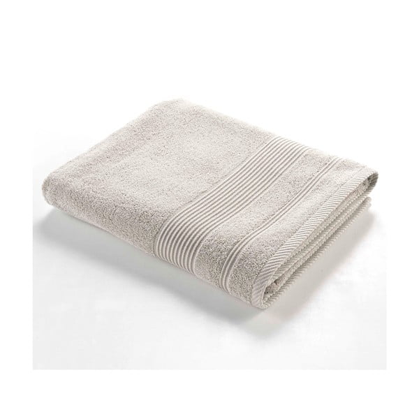 Smėlio spalvos iš frote audinio iš medvilnės vonios rankšluostis 90x150 cm Tendresse – douceur d'intérieur