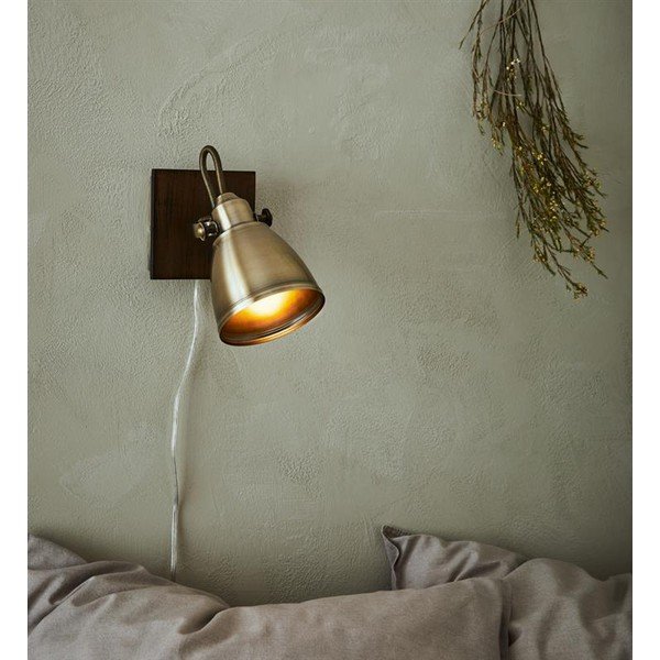 Rudas sieninis šviestuvas Markslöjd Native, aukštis 18,5 cm-image-2