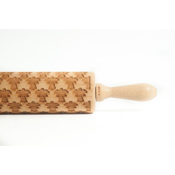 Medinis kalėdinis reljefinis kočėlas Valek Angel-image-1