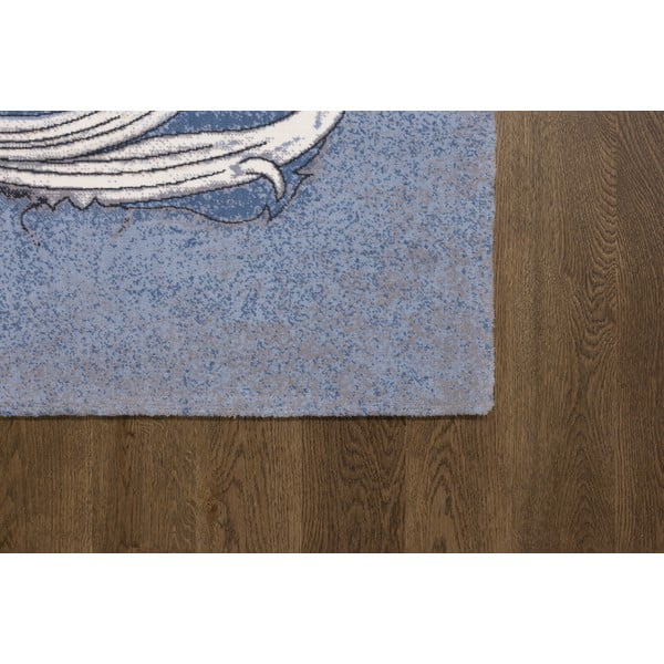 Kilimas iš vilnos mėlynos spalvos 130x190 cm Mawson – Agnella-image-2