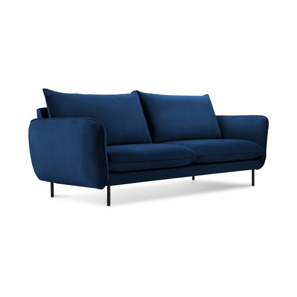 Mėlyna aksominė sofa 160 cm Vienna - Cosmopolitan Design