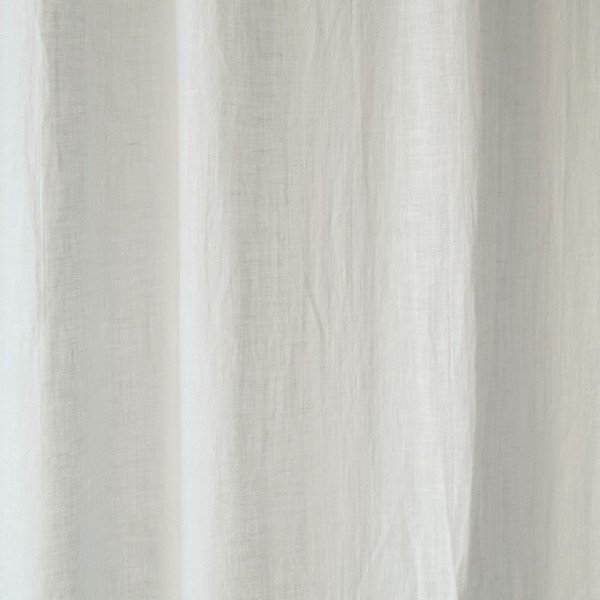 Baltos lininės lengvos užuolaidos su tuneliu Linen Tales Daytime, 275 x 130 cm-image-2