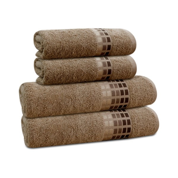 Rankšluostis rudos spalvos iš medvilnės 50x100 cm Darwin – My House-image-2