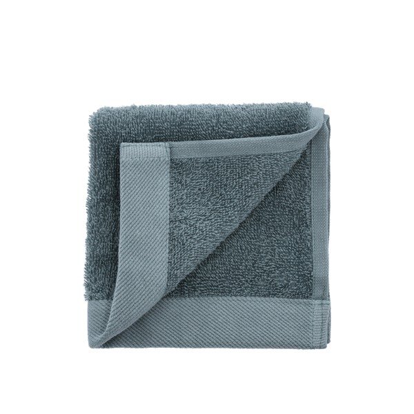 Mėlynai žalias veido rankšluostis iš ekologiškos medvilnės Södahl Comfort, 30 x 30 cm-image-1