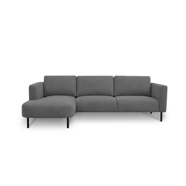 Kampinė sofa tamsiai pilkos spalvos (su kairiuoju kampu) Hero – Scandic