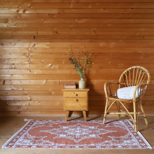 Vaikiškas kilimas oranžinės spalvos 100x150 cm Lalitha – Nattiot-image-1