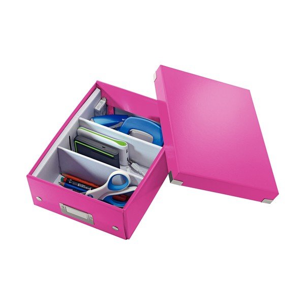 Rožinė dėžutė su organizatoriumi Click&Store - Leitz-image-3