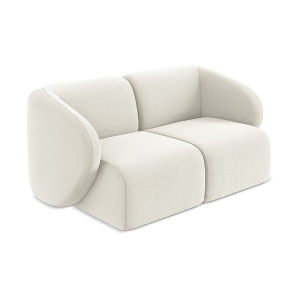 Smėlio spalvos sofa iš velveto 174 cm Lani – Makamii-image-2