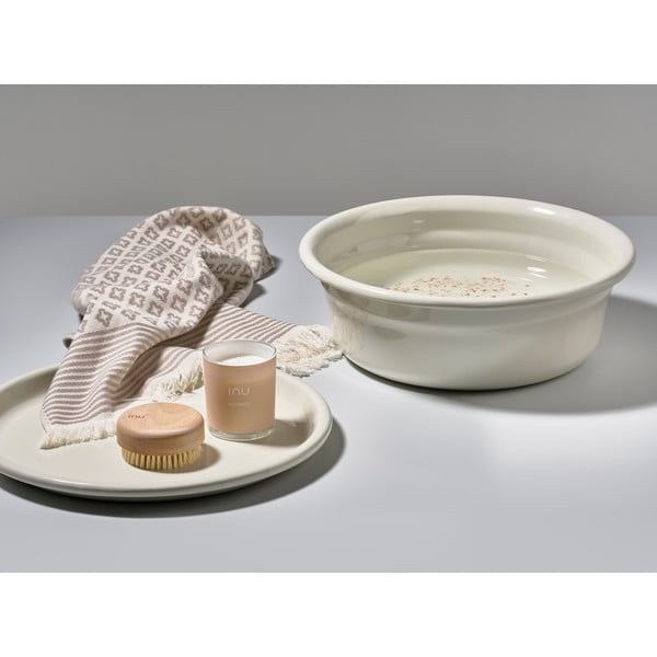 Smėlio spalvos emaliuotas dubuo pėdų vonelei, 6 l-image-4