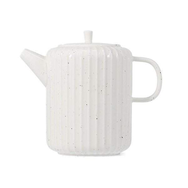 Baltos spalvos iš Kinijos kaulinio porceliano arbatinukas 540 ml Ora Gloss – Salt&Pepper