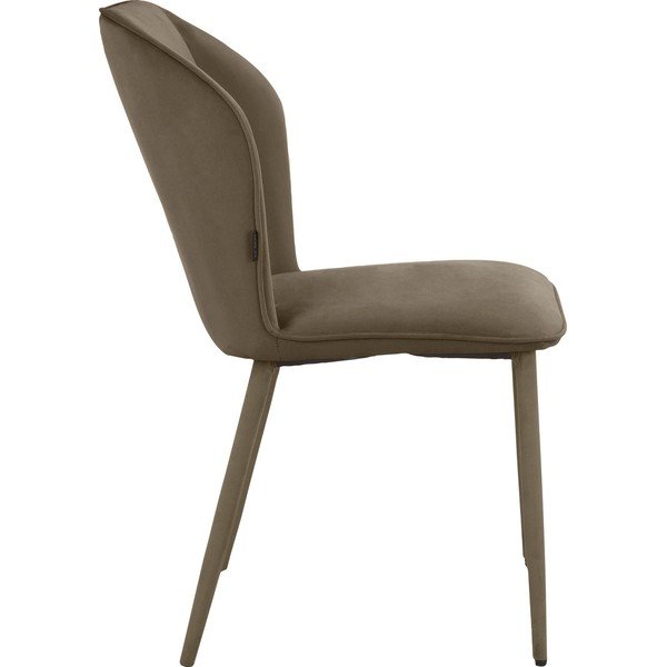 Iš aksomo valgomojo kėdės rudos spalvos 2 vnt. Wilma – Støraa-image-3