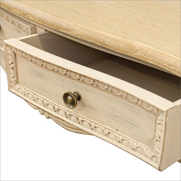 Kreminės spalvos konsolinis staliukas 40x90 cm Clarisse – Bizzotto-image-4