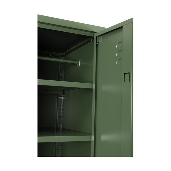 Tamsiai žalios spalvos iš metalo su užraktu spintelė 38x185x46 cm Cambridge – Yes Everyday-image-3