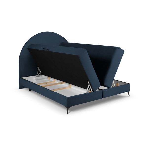 Tamsiai mėlyna lova su dėže 160x200 cm Sunrise - Cosmopolitan Design-image-4