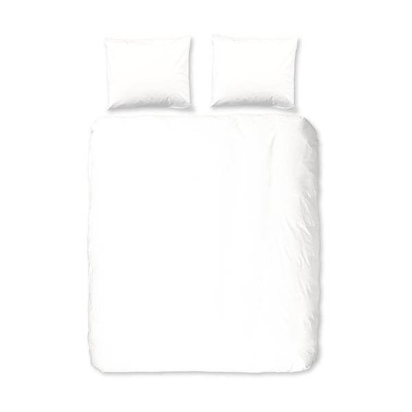 Iš flanelės dvigulė/itin ilga patalynė baltos spalvos 200x220 cm – Good Morning