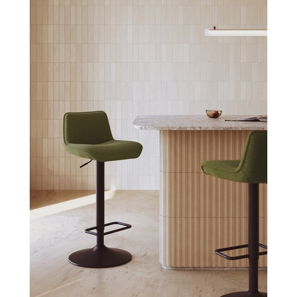 Baro taburėtės tamsiai žalios spalvos 2 vnt. 103 cm Zenda – Kave Home-image-1