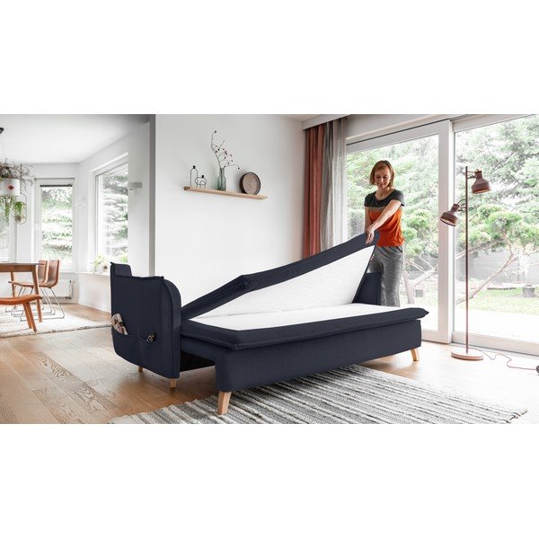 Sulankstoma sofa tamsiai pilkos spalvos/antracito spalvos 225 cm Charming Charlie – Miuform-image-4
