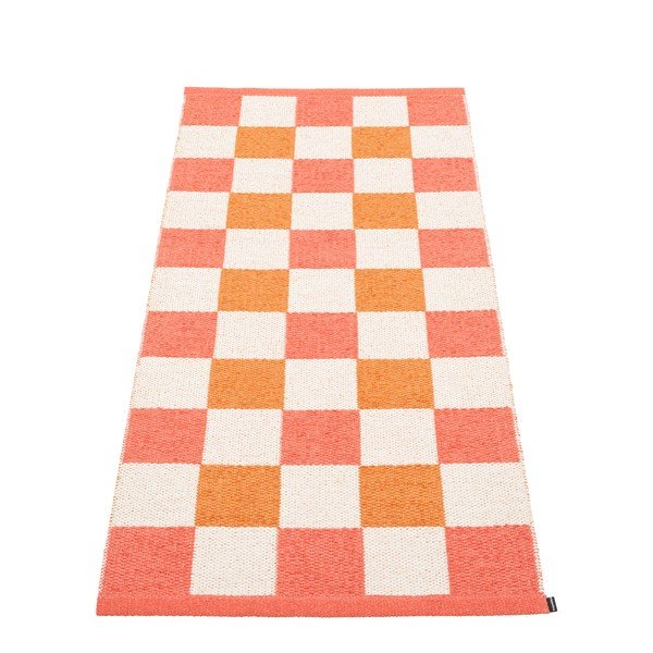 Rausvos spalvos/oranžinės spalvos lauko kilimas 70x160 cm Pix Flamingo – Pappelina