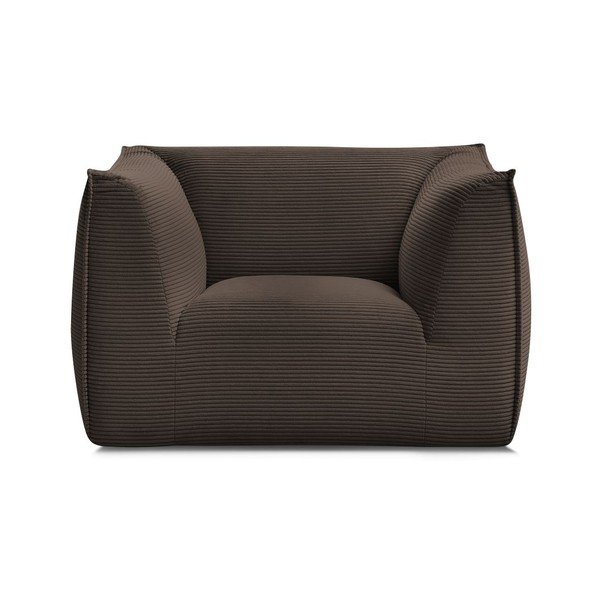 Rudos spalvos krėslas iš kordinio velveto Giorgia – Bobochic Paris-image-2