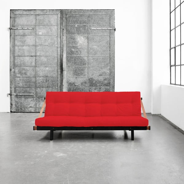 Kintama sofa "Karup Jump" juoda/raudona