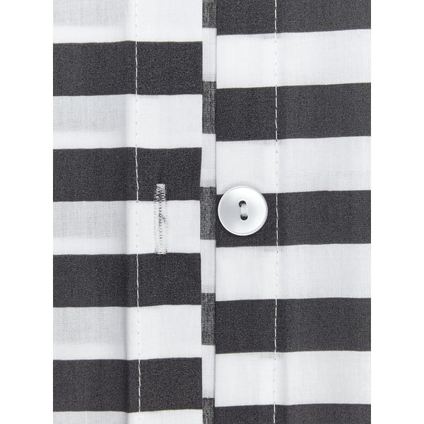 Pilkai balta patalynė viengulei lovai iš medvilnės Westwing Collection Yuliya, 135 x 200 cm-image-1