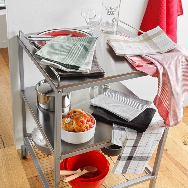 Iš medvilnės virtuvės rankšluosčiai 3 vnt. 50x70 cm Vibrato – douceur d'intérieur-image-3