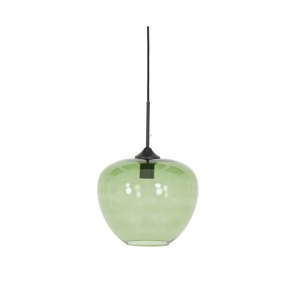 Žalias lubinis šviestuvas su stikliniu gaubtu ø 30 cm Mayson - Light & Living