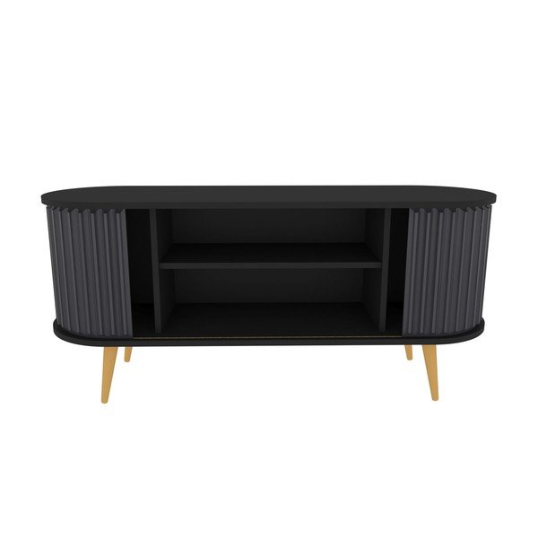 TV spintelė juodos spalvos/antracito spalvos 140x64 cm Stor – Kalune Design-image-3