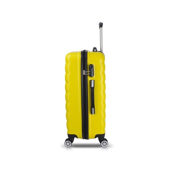 2 geltonų kelioninių lagaminų ant ratukų su USB jungtimis rinkinys My Valice RESSNO Cabin & Large-image-1