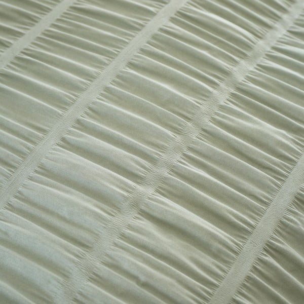 Šviesiai žalios spalvos iš banguotos tekstūros dvigulė/itin ilga patalynė 230x220 cm Seersucker – Catherine Lansfield-image-4