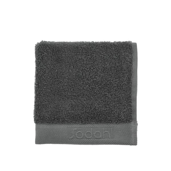 Tamsiai pilkos spalvos iš frote audinio iš medvilnės rankšluostis 30x30 cm Comfort – Södahl
