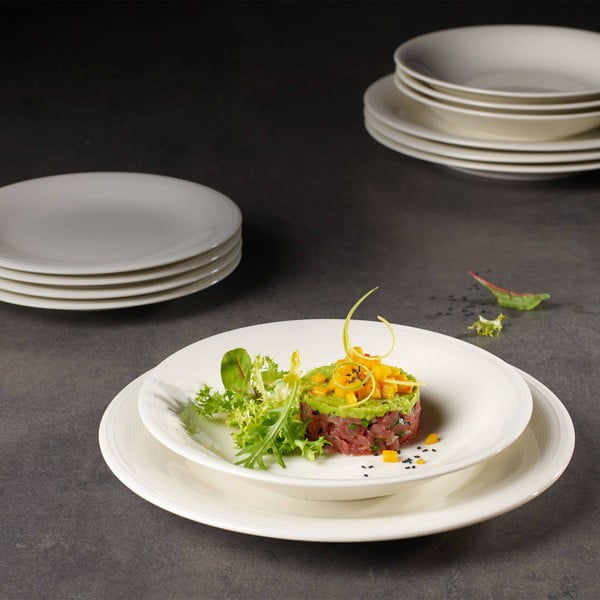 Balta porcelianinė gili lėkštė Villeroy & Boch Like Color Loop, ø 23,5 cm-image-1