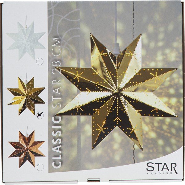 Aukso spalvos kalėdinė šviečianti dekoracija Classic - Star Trading-image-3