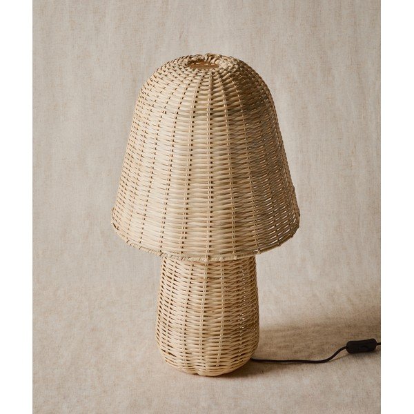 Natūralios spalvos iš rotango stalinis šviestuvas (aukštis 65 cm) Neuda – Kave Home-image-1