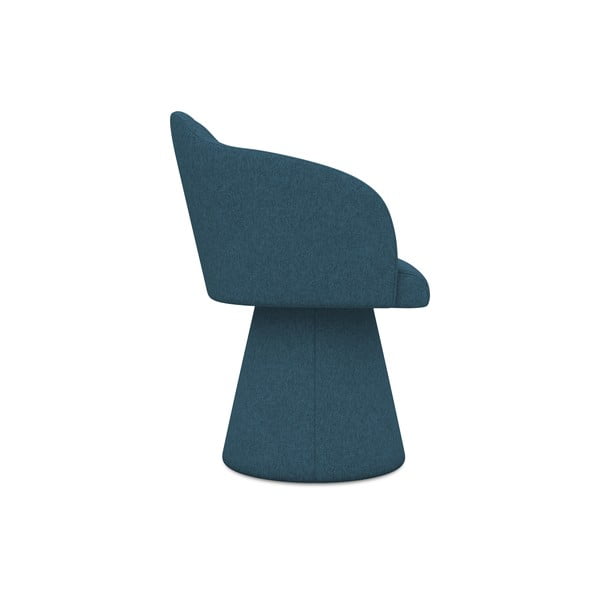 Mėlynos spalvos iš audinio valgomojo kėdė Kanoa – Makamii-image-2