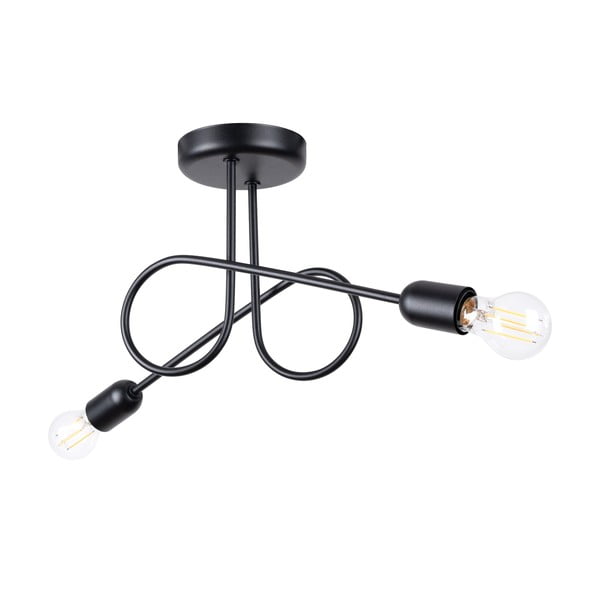 Lubinis šviestuvas juodos spalvos 18x57 cm Opulent – Sollux