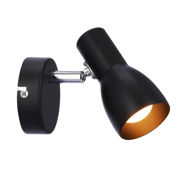 Sieninė lempa matinės juodos spalvos Picardo – Candellux Lighting